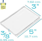 Gel Press Monoprinting Print Plate - 3” X 5” Gel Plate - Printmaking Supplies - Reusable Gel Printing Plate for Press Art for Card Making, Scrapbooking, Journaling, Arts and Crafts, Home Decor