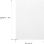MECCANIXITY Colored Vellum Paper, 40 Sheet White Transparency 11.7 x 8.2 Printable Vellum Paper, Translucent Vellum Sheets for Printing Wedding Invitations, Ink Jet Laser Printer