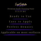 Premium Palette Knife Painting Paste|Texture Paste|Authentic Bright Colors|Ready to Use|Easy to Apply| 6oz (Fresh Mint)