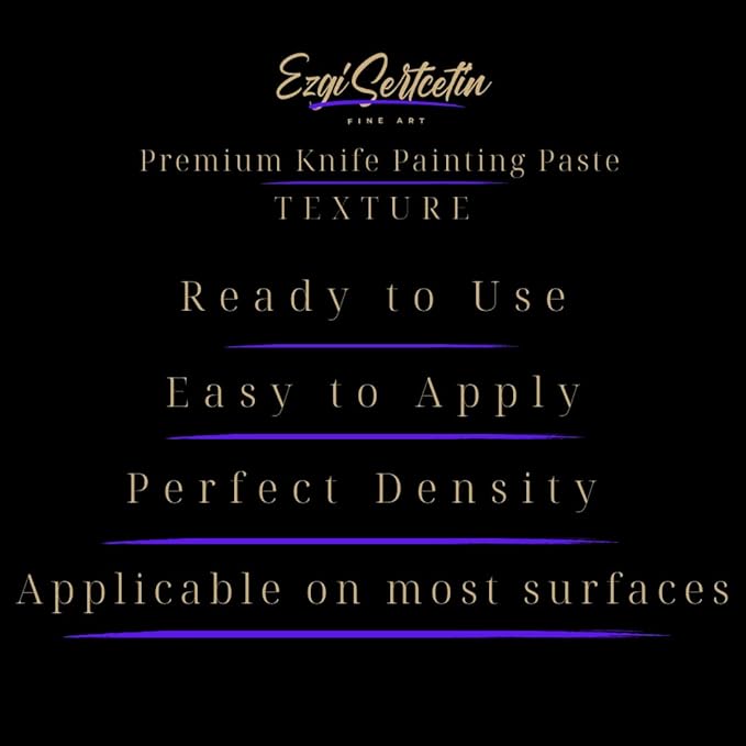 Premium Palette Knife Painting Paste|Texture Paste|Authentic Bright Colors|Ready to Use|Easy to Apply| 6oz (Pure White)