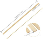 Pllieay 30 Pieces Bamboo Sticks Wooden Craft Sticks Extra Long Sticks for Crafting (15.7 Inches Length × 3/8 Inches Width)