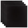 4PCS 12 x 12 x 1/32 (0.04”) Inch Anodized Aluminum Sheet, Black Aluminum Engraving Blanks, 0.8MM Thin Metal Plates for Laser Engraving, Crafting, DIY, House Decoration