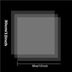 15 Pieces 6 mil Blank Stencil Sheets, 12 x 12 Inch Clear Blank Material Mylar Templates, Square Blank Stencil Template for Vinyl Cutting Machine/Silhouette Stencils Material