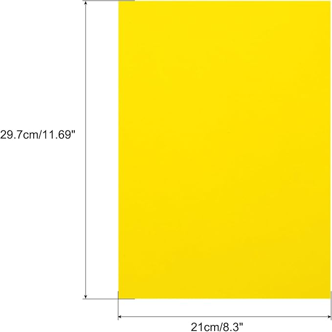 MECCANIXITY Colored Vellum Paper, 20 Sheet Lemon Yellow Transparency 11.7 x 8.2 Printable Vellum Paper, Translucent Vellum Sheets for Printing Wedding Invitations, Ink Jet Laser Printer