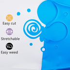 guangyintong Heat Transfer Vinyl Lake Blue HTV Rolls, 12" x 12ft Lake Blue Iron on Vinyl for T-Shirts, Matte Surface HTV Vinyl for All Cutter Machine Easy to Cut & Weed for Heat Vinyl DIY Design