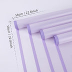 FUHITIM 20 Sheets Flower Wrapping Paper - Waterproof Floral Bouquet Packaging Paper for DIY Crafts，Florist Supplies Packaging Paper for Wedding Birthday Gift (Translucent Light Purple)