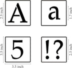 2.5 Inch Alphabet Letter Stencils for Painting - 70 Pack Letter and Number Stencil Templates with Signs for Painting on Wood, Reusable Letters and Numbers Stencils for Chalkboard Wood Signs & Wall Art