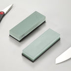 YKLP Knife Sharpening Stone,Whetstone Set Kitchen Knife Sharpener Stone 2 Side 180/320 Grit,Wet Stones for Sharpening Chisel Blades, Knives, Scissor Blades with Non-slip Rubber Base and Angle Guide