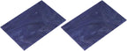 MECCANIXITY 2 Pcs Stained Glass Sheet Mosaic Tile 7.9 Inch x 5.9 Inch Deep Blue Stained Glass Sheets for Crafts DIY Art Project