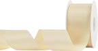 HUIHUANG Champagne Gold Ribbon 2 inch Double-Faced Champagne Satin Ribbon for Wedding Flower Bouquet, Dress Chair Sashes, Invitations Card, Gift Wrapping, Bows, Crafts, Holiday Decor -25 Yards/Roll