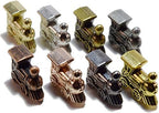 Regal Games Mexican Train Domino Expansion Set - 8 Metal Marker Trains with Unique Finishes - Replacement Wooden Hub - Scoresheet