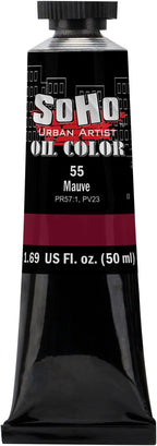 Soho Urban Artist Oil Paint - Mauve, 50 ml Tube - Best Valued Oil Colors for Painting, Excellent Pigment Load