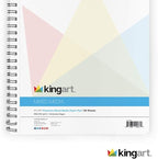 KINGART Mixed Media Sketchbooks, 11 x 14 Inches, 60-Sheet, 98lb/160gsm Acid-Free Paper, Micro-Perforated, Spiral-Bound, Wet and Dry Media