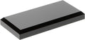 Plymor Black Acrylic Rectangular Beveled Display Base, 4" W x 2" D x 0.5" H, Pack of 2