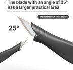 3 PCS Exacto Knife,Hidden Blade Design at The End,Comes with 5 Spare High Qualiry Carbon Steel Exacto Knife Blades. Craft Knife for Crafting, Arts,Modeling,Scrapbooking,Stencil,DIY Projects.Grey