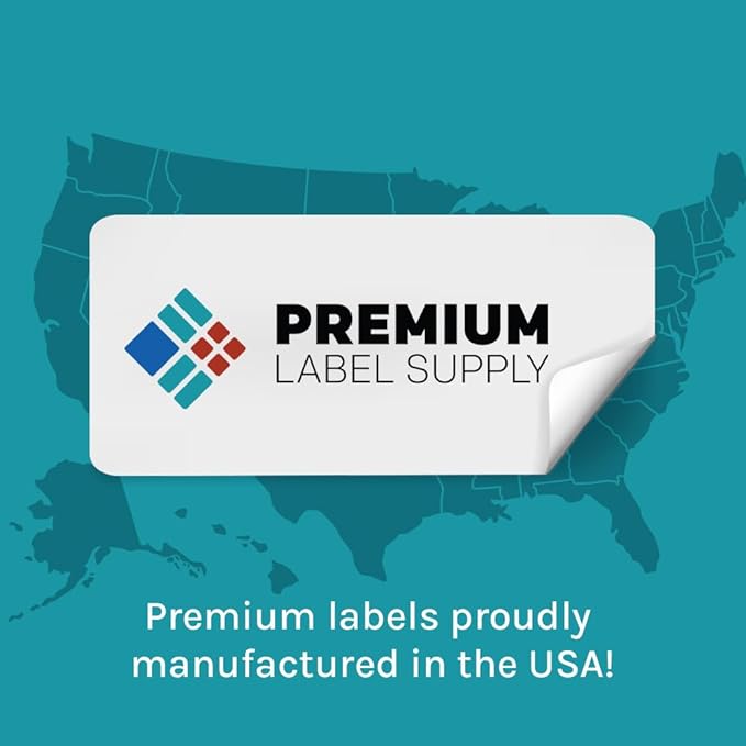 Premium Label Supply Glossy White Sticker Labels – 4" x 5" – (4 per Sheet) (Glossy White for Inkjet Only, 400 Labels)