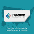 Premium Label Supply Brown Kraft Sticker Labels – 3.5" x 5" – Laser/Inkjet Compatible – (4 per Sheet), 100 Sheets – 400 Total Adhesive Labels