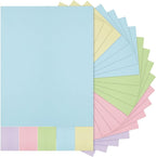 Sinmoe 100 Sheets 5 Shades Cardstock Paper 8.5 x 11 Inches 180gsm Solid Core Printer Paper for Scrapbooking DIY Arts Crafts Making Office Home Supplies(Macaron Series)