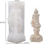Skull Candle Light Mold Skull - Resin Casting Silicone Molds for Home Decor & Candle Making Wave Spiral Mold