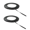 HAHIYO Black 0.25Inch Wide Floral Tape Waterproof Florist Tape Flower Wrap Adhesive Waterproof Decorative Tape for Bouquet Stem Wrapping Flower Arranging and Floral Craft, 2Rolls 200Feet/66Yard Total