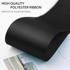 3 Inch 25 Yard Wide Satin Ribbon Black, Solid Fabric Large Ribbon Roll for Cutting Ceremony Wedding Opening Party Decoration, Chairs, Sewing, Festival Pageant Sashes