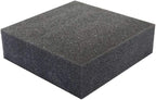 FoamRush 10" x 24" x 24" Charcoal High Density Upholstery Foam Cushion (Upholstery Sheet, Foam Padding, Seat Replacement, Chair Cushion Replacement, Square Foam, Wheelchair Seat Cushion) Made in USA