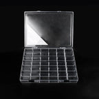 36 Grids Clear Plastic Organizer Box, Craft Storage Container for Beads Organizer, Art DIY, Crafts Jewelry Storage, Fishing Tackles, Rock Collection, 2 Pack