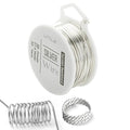 UTILE 18 20 22 24 Gauge 90 ft 99.9% Pure Soft Copper Wire for Electroculture Gardening, Jewelry Making, Crafting Wire Bendable, Plant Wire (Silver 22)