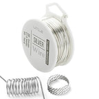 UTILE 18 20 22 24 Gauge 90 ft 99.9% Pure Soft Copper Wire for Electroculture Gardening, Jewelry Making, Crafting Wire Bendable, Plant Wire (Silver 22)