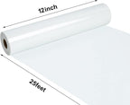 FUNKAKA Glitter White HTV Heat Transfer Vinyl Rolls, 12" x 25ft PU Iron on Vinyl for T-Shirt White Glitter HTV Vinyl for All Cutter Machines Easy to Cut & Weed for Heat Vinyl Design