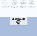 1.25" x 2.25" Transparent Thermal Label Stickers,Waterproof Thermal Printer Sticker Labels for Gift Wrapping, Self-Adhesive Name Price Tag DIY Custom Logo Design (500 pcs,Clear)