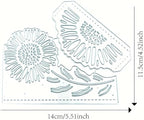 Lapoo Metal Cutting Die for Scrapbooking, 3D Backgrounds Frame New Cutting Dies DIY Album Card Making Decor Paper Craft Metal Die Cuts Party Wedding Decorations (Chrysanthemum B 5.5 x 4.5 in)