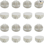16 Pcs White Plastic Connector, Wire Grid Cube Connector for Modular Closet Storage Organizer and DIY Wire Cube Storage Unit