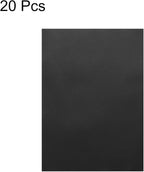 MECCANIXITY Colored Vellum Paper, 20 Sheet Black Transparency 11.7 x 8.2 Printable Vellum Paper, Translucent Vellum Sheets for Printing Wedding Invitations, Ink Jet Laser Printer