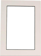 Pack of TEN 11x14 Mats Bevel Cut for 8.5x11 Photos - Acid Free White with Black Core Precut Matboards For Pictures, Photos, Framing - 4-ply Thickness