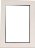 11x14 Mat Bevel Cut for 8.5x11 Photos - Acid Free White with Black Core Precut Matboard With Backing Board and Crystal Clear, Self Seal Photo Mat Bag - For Pictures, Photos, Framing - 4-ply Thickness