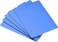 uxcell Blank Metal Card 80x50x0.8mm Anodized Aluminum Plate for DIY Laser Printing Engraving Blue 5 Pcs