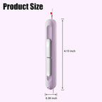 Needle Threaders, 2 in 1 Plug-in Needle Threader Seam Ripper Tool, Automatic Stretchable Seam Rippers for Sewing, Hand Quilling Supplies,Embroidery Stitch Removal (Purple/Green)