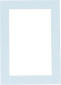 6x8 Mat for 8x10 Frame - Precut Mat Board Acid-Free Baby Blue 6x8 Photo Matte Made to Fit a 8x10 Picture Frame, Premium Matboard for Family Photos, Show Kits, Art, Picture Framing, Pack of 1 Mat