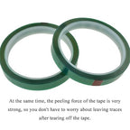 HAHIYO Clear Green 0.5Inch (217Feet/72Yard Total) 2Rolls Floral Tape Waterproof Florist Tape Flower Wrap Adhesive Waterproof Decorative Tape for Bouquet Stem Wrapping Flower Arranging Floral Craft