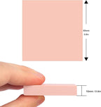60 Pcs 2"x2" Rubber Carving Blocks, Linoleum Blocks, Stamp Carving Blocks for Printmaking, Linocut Artists, Crafts and More,(Pink) by KUKLIPJIM.