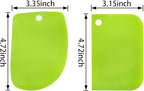 Lovelysp 6 pieces of plastic Clay Scraper, Carving soft clay engraving knife, Clay Scraper,Industrial clay scraper, Engraving tool, Pottery tool(Green)-1 set.