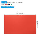 PATIKIL 5x8 Inch Anodized Aluminum Sheet Metal, 7Pcs Laser Plates Engraving Blanks 0.5MM Thin Rectangle for Crafting DIY House Laser Engraving, Silver/Black/Blue/Green/Yellow/Red/Purple