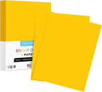 8.5 x 11" Gold Color Paper Smooth, for School, Office & Home Supplies, Holiday Crafting, Arts & Crafts | Acid & Lignin Free | Regular 20lb Paper - 100 Sheets