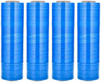 PSBM Blue Stretch Wrap, 15 Inch x 1476 Feet, 8 Pack, Tinted Pre-Stretched Shrink Wrap Film for Moving, Packaging, Pallet Wrapping