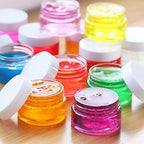 12 Pack Small Plastic Containers with Lids Clear Plastic Favor Storage Jars Wide Mouth for Beauty Products (2 Ounce, White)