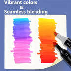 6PCS Skin Tone Markers Set, Double Tipped Soft Fine Tips and Brush Art Marker Set for Artist Adults Coloring Sketching (Deep)