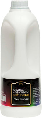 Creative Inspirations Acrylic Paint - Pearlessence - 1.8 Liter - Smooth & Creamy Consistency, Vibrant Pigmentation, Great Coverage for Artists - Clean Up with Soap & Water
