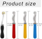 4 Pcs Tracing Wheel Sewing Tool with Packaging Bag, 2 Different Size Needle Point Tracing Wheel, Leather Paper Cloth Sewing Overstitch Wheel Tool