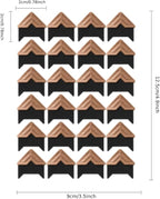 GOONAVI 15 Sheets 360 Pcs Rose-Gold Acid-Free Photo Corners Mounting Self Adhesive for DIY Photo Album Journal